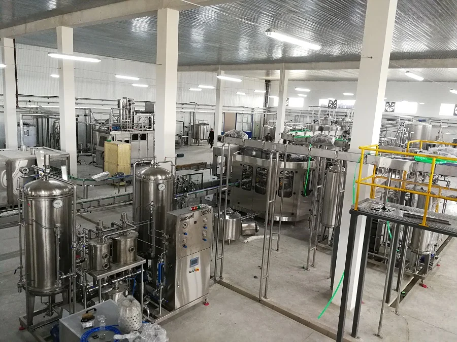 Automatic carbonated water processing machine/soft drink bottling equipment/carbonated beverage bottling plant