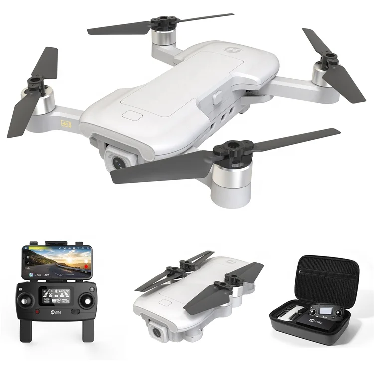 Professional High Grade Holy Stone HS510 White Small Mini Helicopter Foldable Drone with 4K FPV Camera and GPS