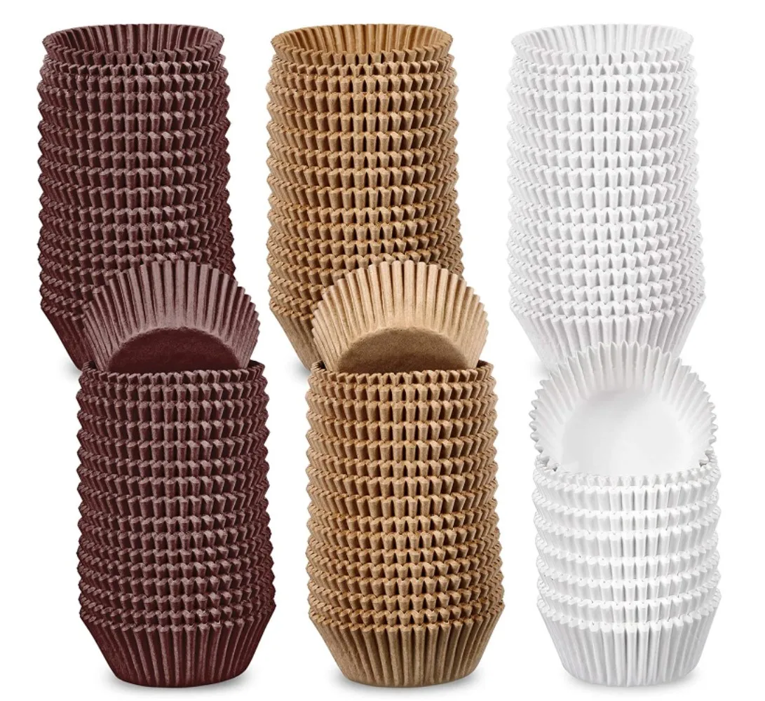 Mini Cupcake Liners for Baking Liners Paper Cupcake Wrappers Bulk Cup Cake Cases grease proof baking cups