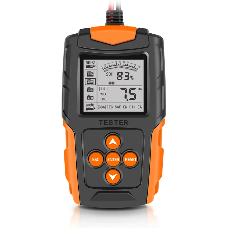 New hot sale 12V24V Digital Vehicle Cranking Charging Scanner Diagnostic Battery Measurement Analyzer Car Battery Tester