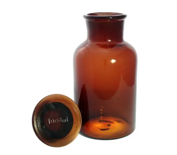 Shanghai Hot Sell 500 ml Laboratory Amber Glass Reagent Bottle