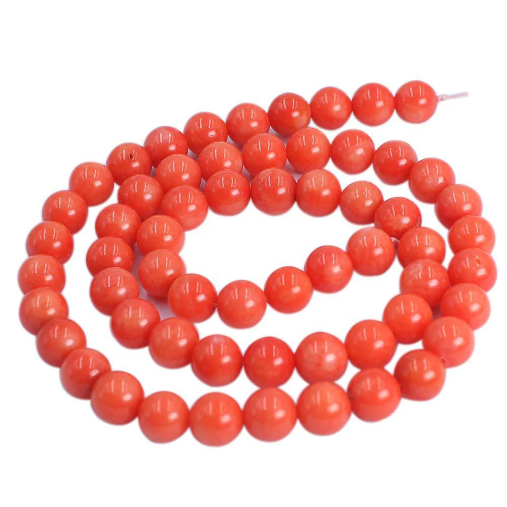 3mm 4mm 6mm 8mm 10mm Cheap Wholesale Price Orange Coral Beads Round for Jewelry