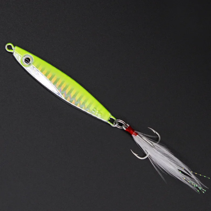 2021 High Quality New Slow Sink Bait Artificial Fishing JigMetal Jigging Artificial Bait Boat Fishing Jig Lures Rock Ocean Beach