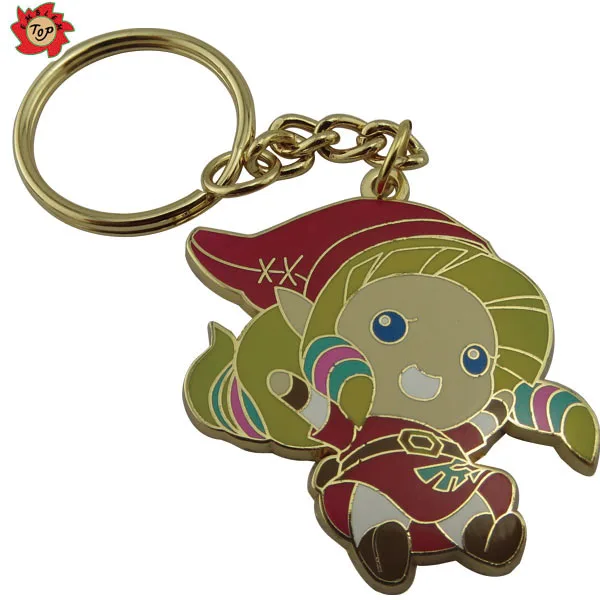 high quality soft/hard enamel key holder key chain custom 3d metal fashion keychain for wholesale anime swords keychain