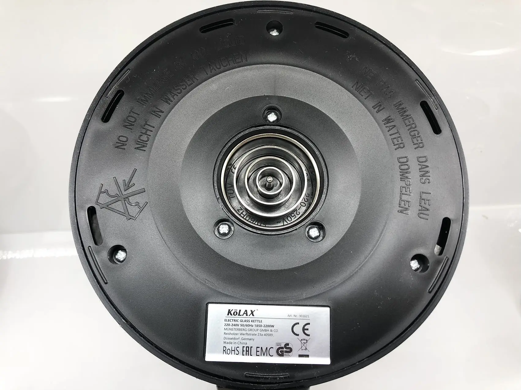 Electric glass tea with temperature control hot water boiler 360 swivel base stainless steel 1.7 liters green tea kettle