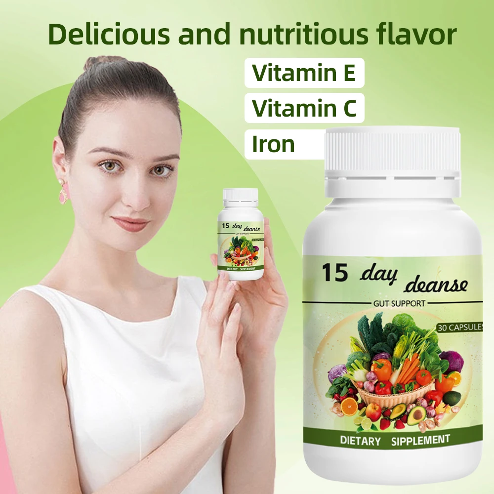 OEM Food Supplement Superfoods Fruits and Vegetables Capsules 50 5g Vitamins Customizable Vitamin Sample Pack Small Top Grade