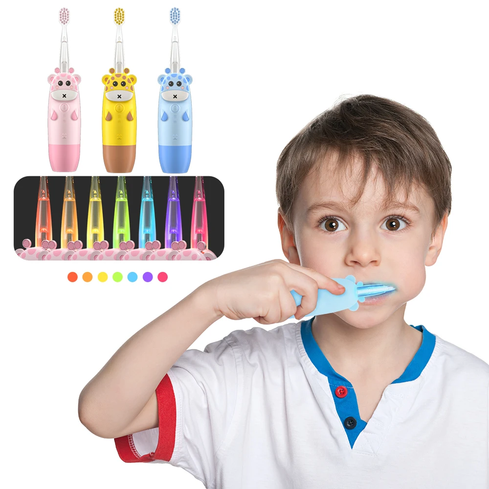 360 Degree Automatic Sonic Electric Toothbrush For Children Waterproof Rechargeable Baby Electric Toothbrush