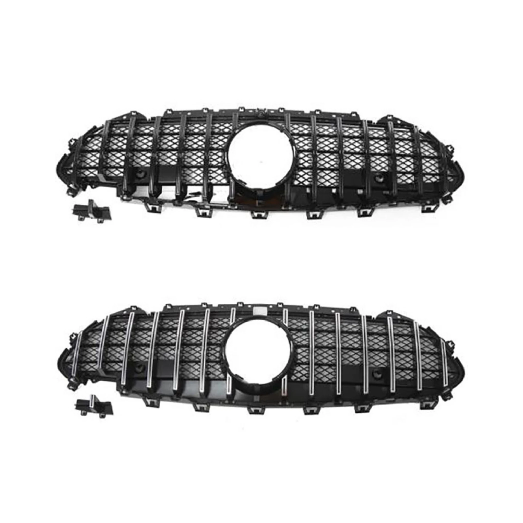 Car Body Parts Bumper Grille GTR/AMG/Diamond for Mercedes Benz Class CLA W117 W118 CLS C257 W218 W219