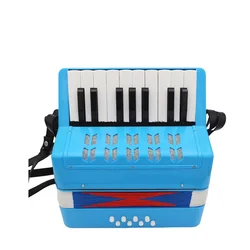 Factory Direct Hotsale 17 Buttons 8 Bass Accordion Toy Acordeon For Kids Beginner