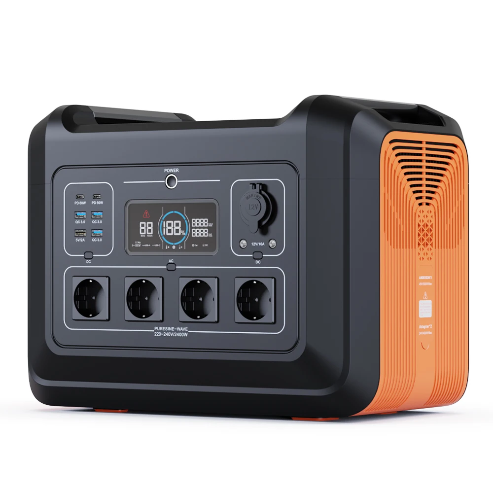 Souop 2400W Powerstation LiFePO4 солнечный генератор 230V штепсельная вилка европейского стандарта портативная электростанция для аварийной
