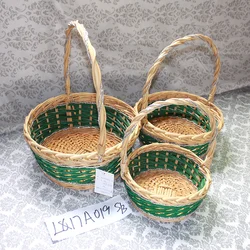Hot items handmade laundry wicker proofing basket rattan organic product made in Vietnam