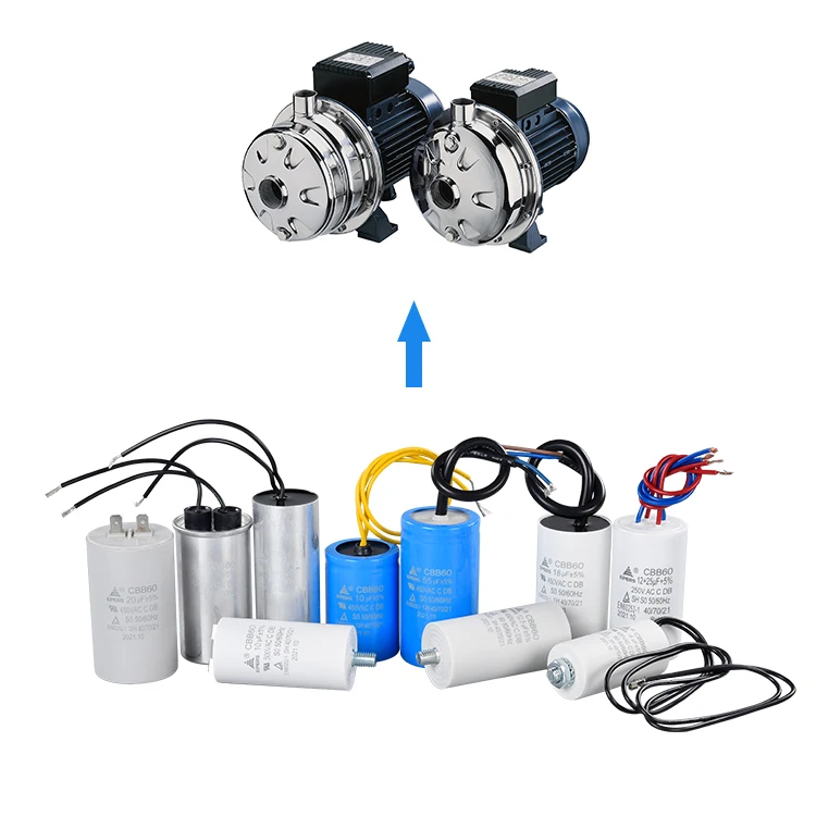 good quality cbb60 capacitor 	 500vac capacitor cbb60  Water Pump Washing Machine Ac Motor Capacitor