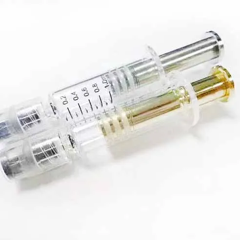  1 мл cbd vpen предварительно заполненный металлический luer замок наконечник стеклянные шприцы для