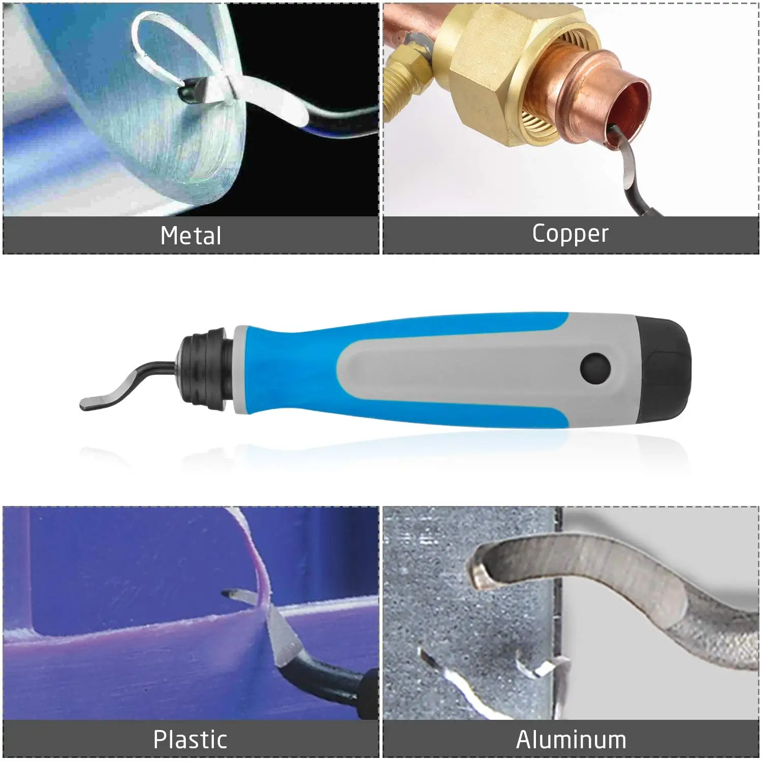 Heavy Duty Deburr Tool 10 S10 blades Tooling Long Reach Extendable Neck  Countersink Reamer Assorted High-Speed Steel Burr