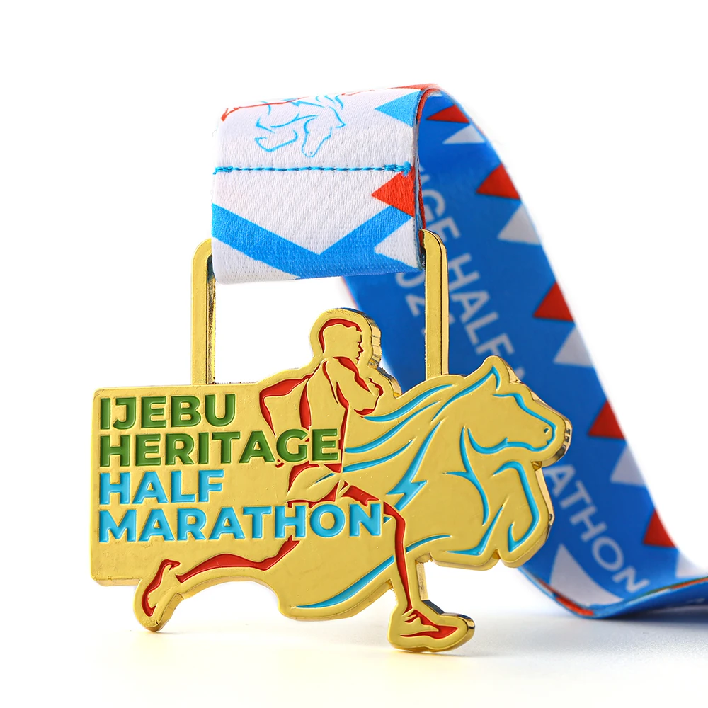 Design Your Own Iron Zinc Alloy Metal Logo Running Marathon Custom Medals Sports Finisher Award Medal For Souvenir