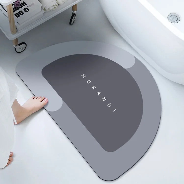 Bath Mat Super Absorbent Non Slip Diatom Mud Bathroom Rug Quick Drying Bath Shower Rug Kitchen Entrance Door Mats Home Floor Mat