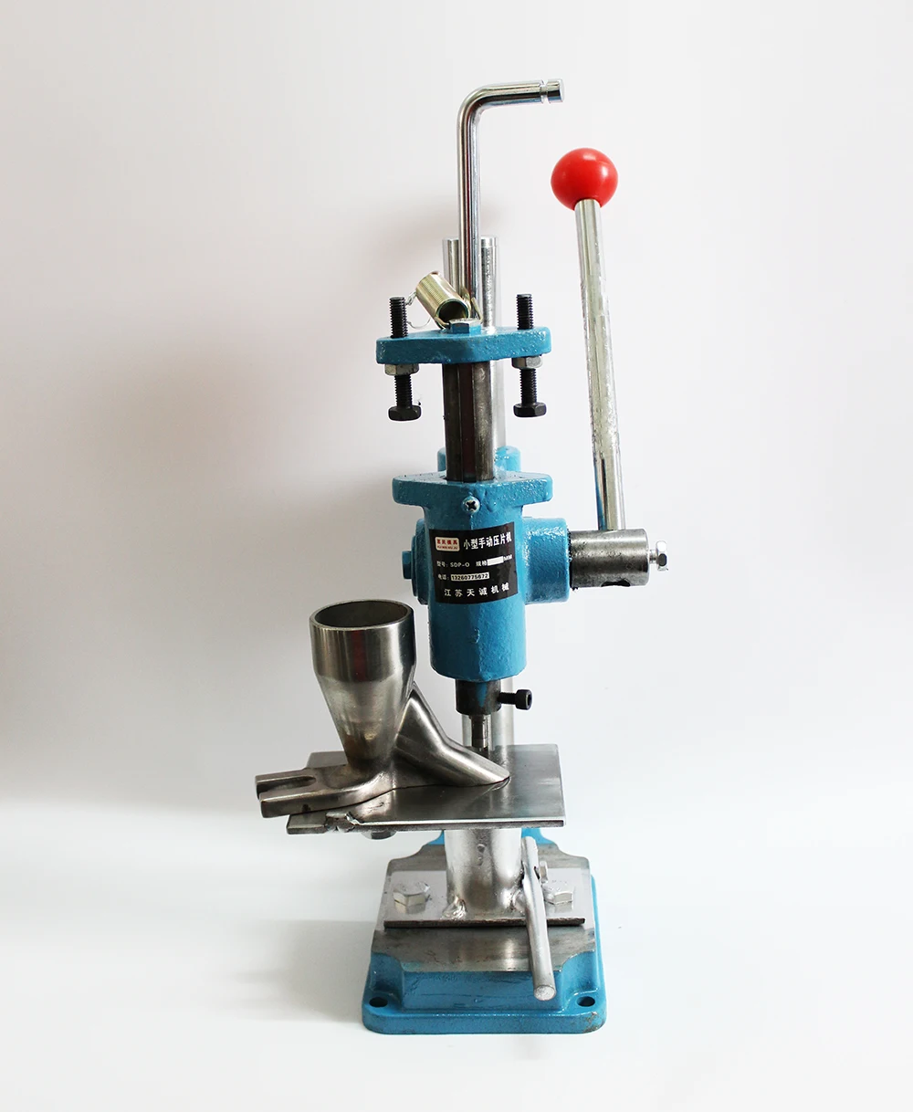 SDP-0 Manual Hand punch tablet press machine Herbal powders punching machine Laboratory small pharmaceutic pill stamping machine