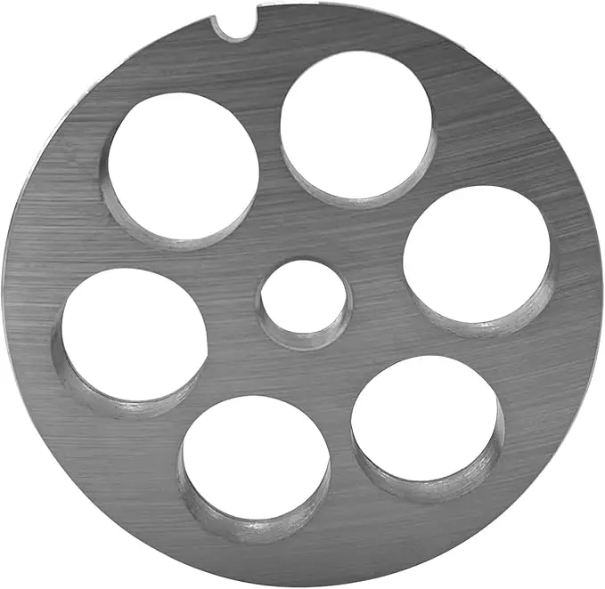 12 Stainless Steel Meat Grinder Plate Discs Blades Cutting Disks Heavy Duty (18/25 Hole Plate)