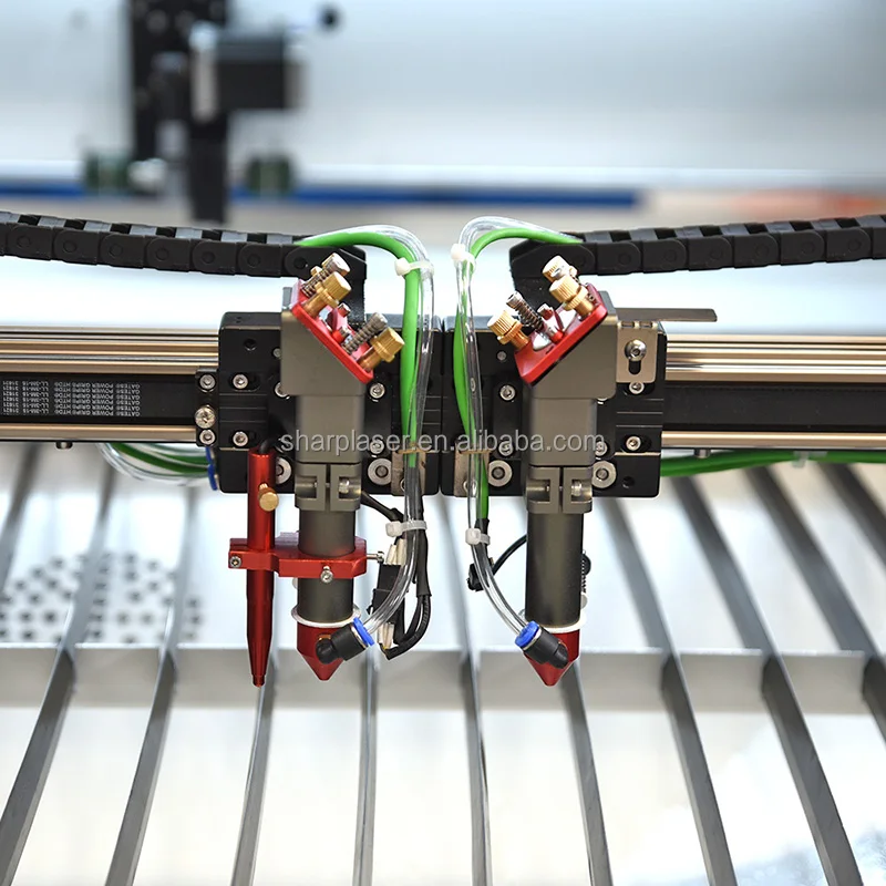 1610 1810 co2 laser cutting machine dual head