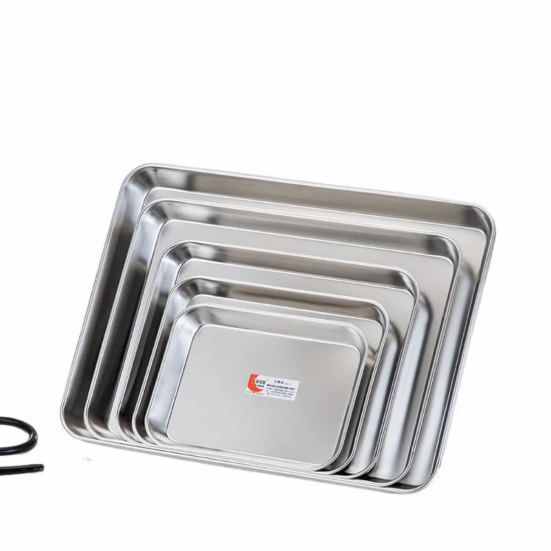 Surgical Stainless Steel Medical Surgical Metal Serving Tray Dental Dish Lab Instrument Tool  medical square plate