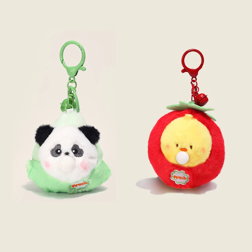 Hot-selling Cartoon Pendant Stuffed Animal Vegetable Bubbles Bag Prime Doll Plush Keychain Toy