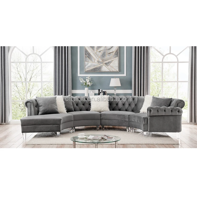 
High quality american style Button Tufted Sofa Set Design For Living Room Sofa 