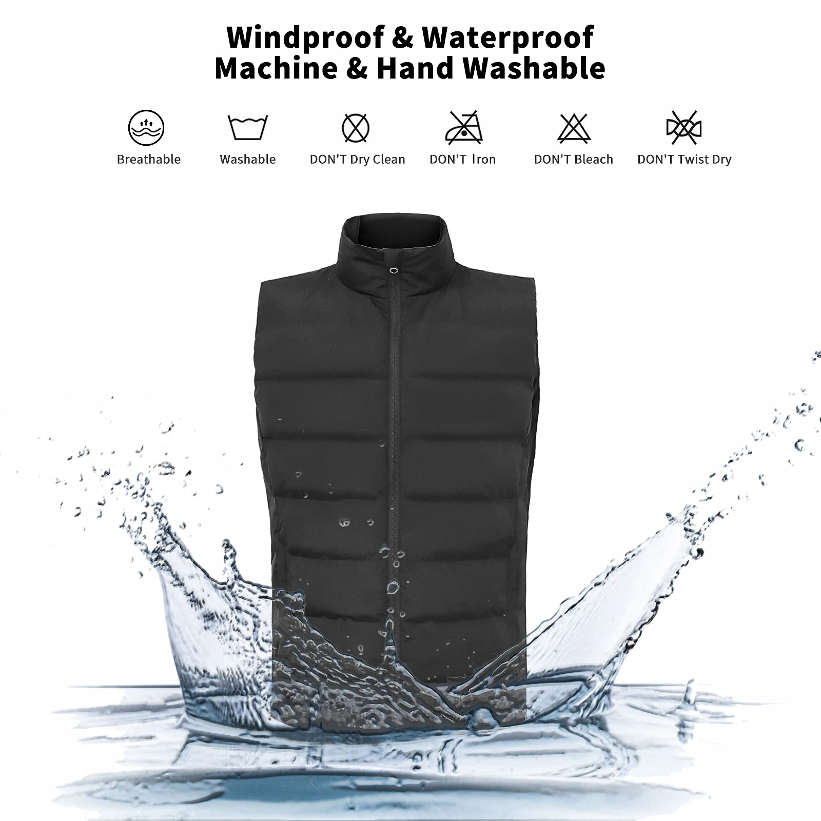 Wholesale Fast Dispatch Heated Vest Battery rechargeable heated hunting vest for men and women