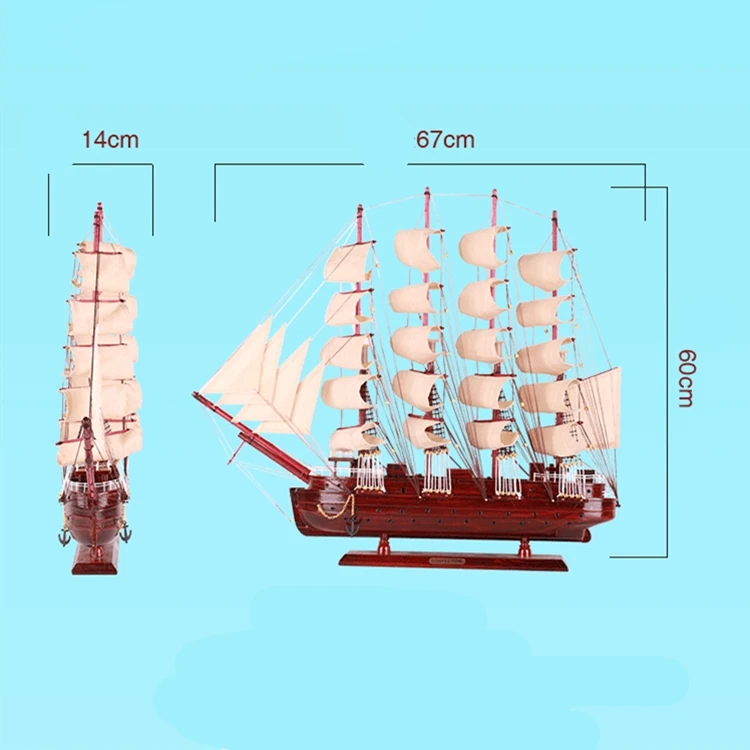 
Mettle High Quality Home Decoration Wooden Historical Ship Model Sailing Boat Model 