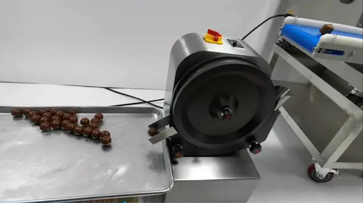 No bake small energy bites brownie butter chocolate coconut ball making machine