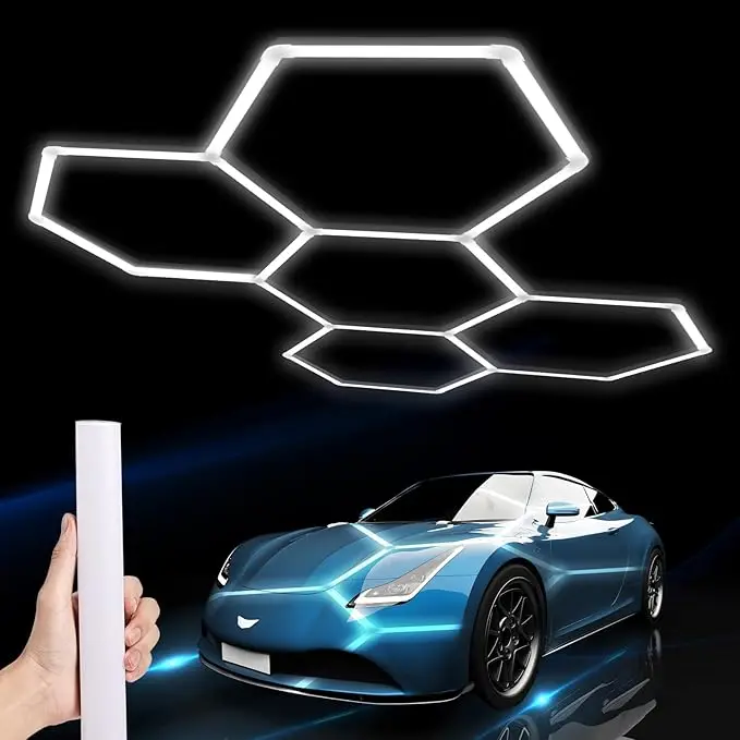 Energy Saving Diy Led Hexagon Honeycomb Car Workshop Garage Light Garage light Gym light