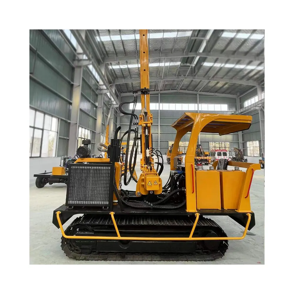 Latest Model PV Power Station Ground Drilling Machine Solar Pile Driver Hydraulic Hammer Pile Driver