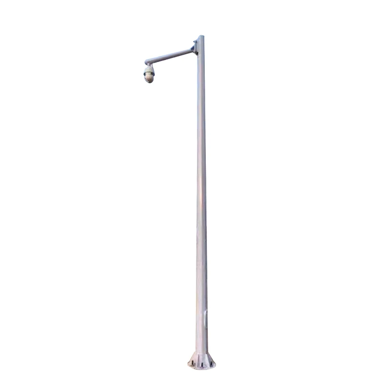 Wholesale Price Single-arm Post Mount Box Solar Telescopic Mast Pole Cctv Camera Security Portable