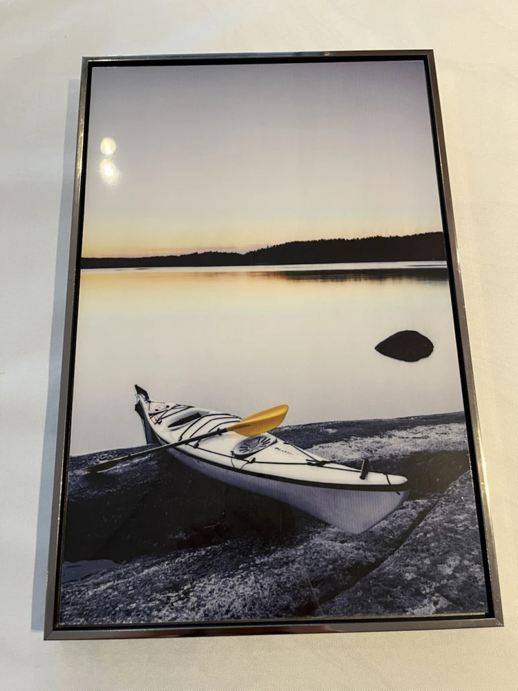 Venice Night Artwork Italy canal Building Bridge Frameless Acrylic prints Landscape Wall Oil Painting home decor