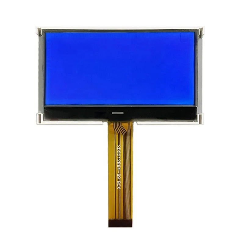 Enrich Shenzhen Custom factory 2.5 Inch 128x64 Dot Matrix LCD Display STN Blue Graphic LCD Module