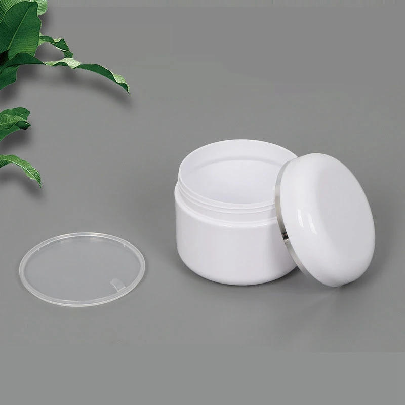 Cosmetic Jar for Cream Skin Care Packaging Container White Super March Hot Sale Empty PP Plastic Screw Cap
