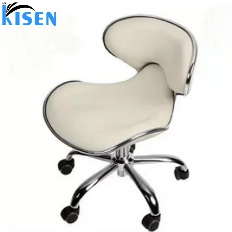 Kisen Manufacturer Professional Produce Barbershop Furniture Beauty SPA Pedicure Technician Stool Master Chair for Massage Table