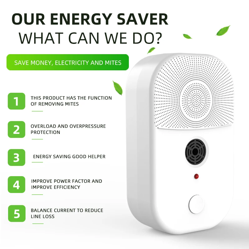 Electricity Saving Box 90V-250V Electric Energy Power Saver Power Factor Saver Device up to 30% Smart UK/EU/US Plug