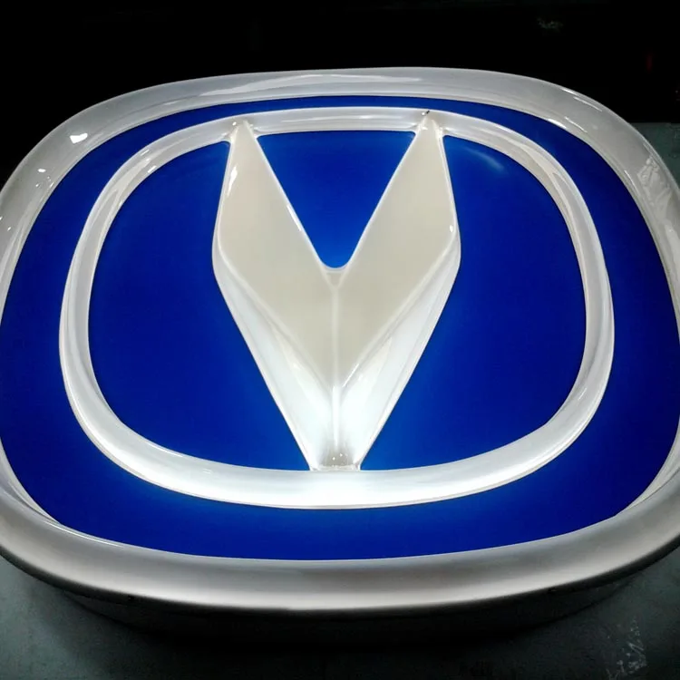 Китайская Автомобильная вывеска прессования Акриловая Лицо вакуум Changan логотип автомобиля