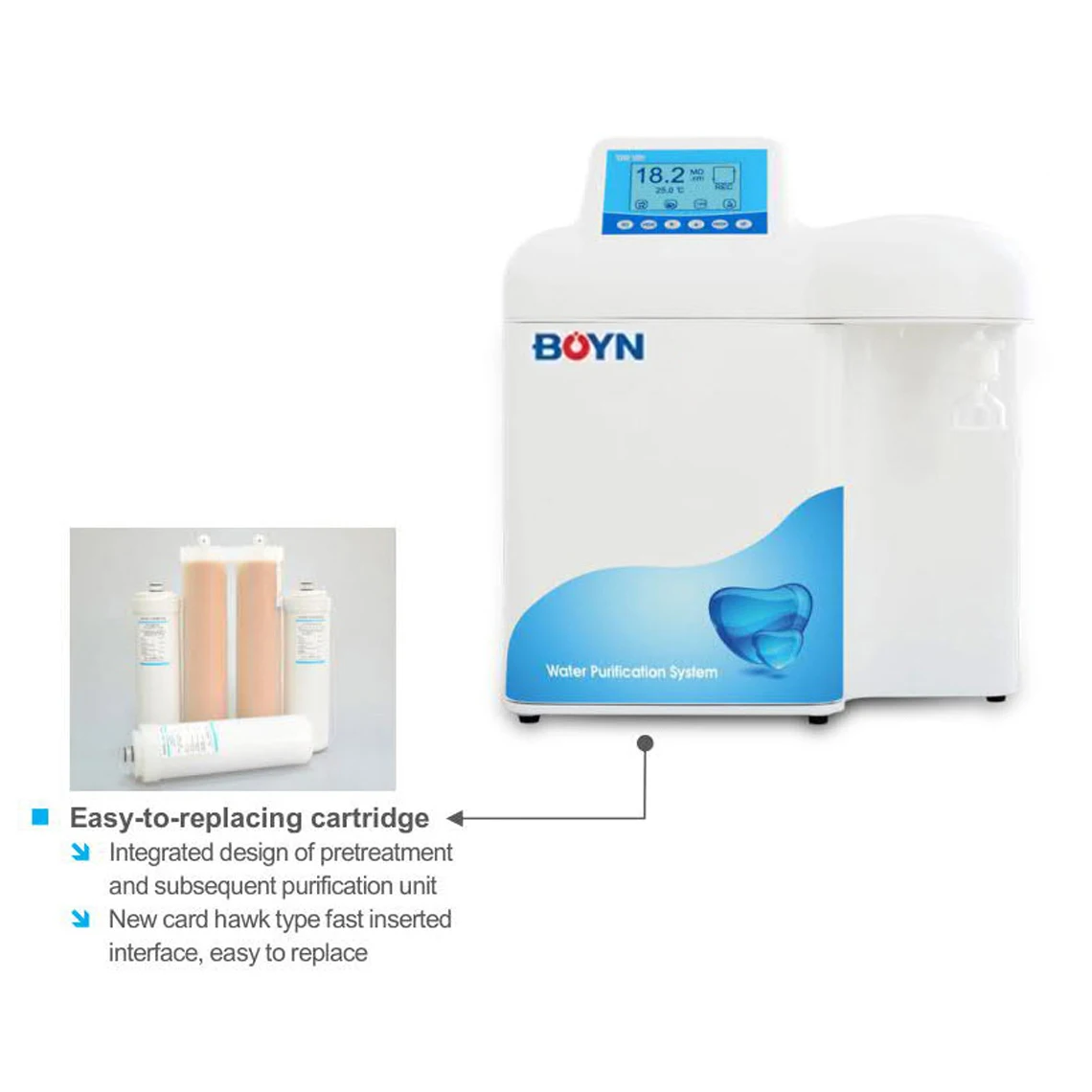 LabpureD-S Series Ultrapure water system with 24L/h