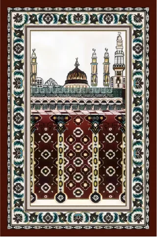 Ramadan Gift Muslim Prayer Raschel Mats Thicke Customized Size Printed 3D Living Room Carpet Praying Portable Area Festival Rug