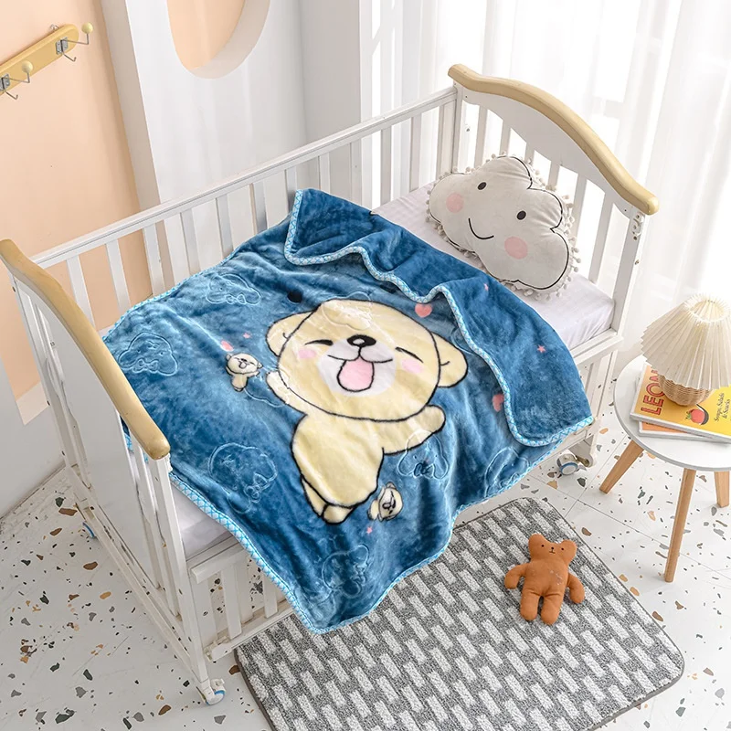 wholesale Super soft baby raschel blanket heavy 1 ply korean mink blankets weighted blankets for kids