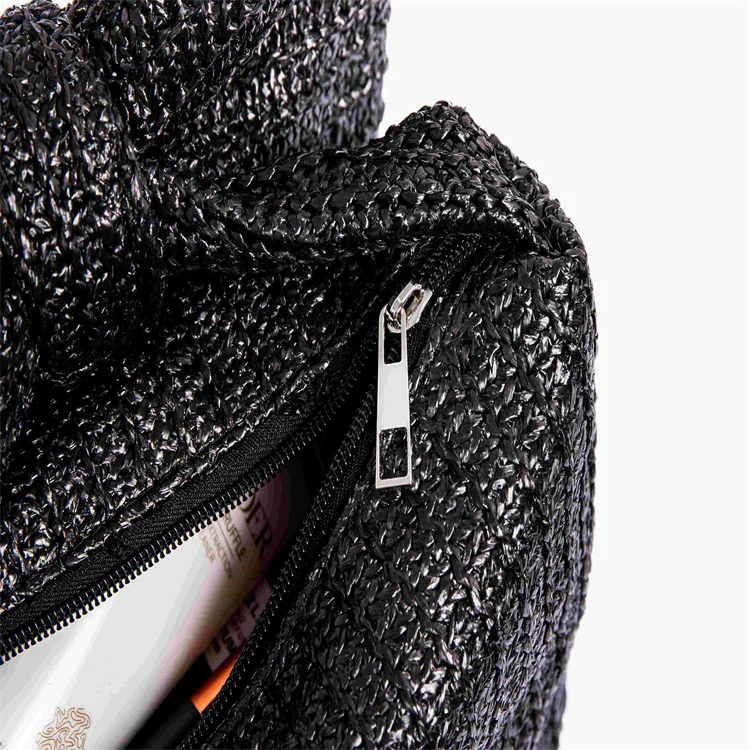 Customized Wholesales New Popular Eco-friendly Summer Straw Bag Ladies Straw Beach Bags