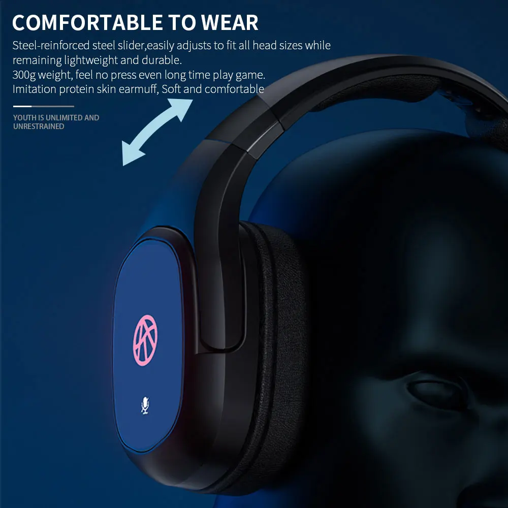 Игровая гарнитура 2022 2,4g, Беспроводная игровая гарнитура, наушники с микрофоном 2,4G, игровая гарнитура для ПК, беспроводные наушники