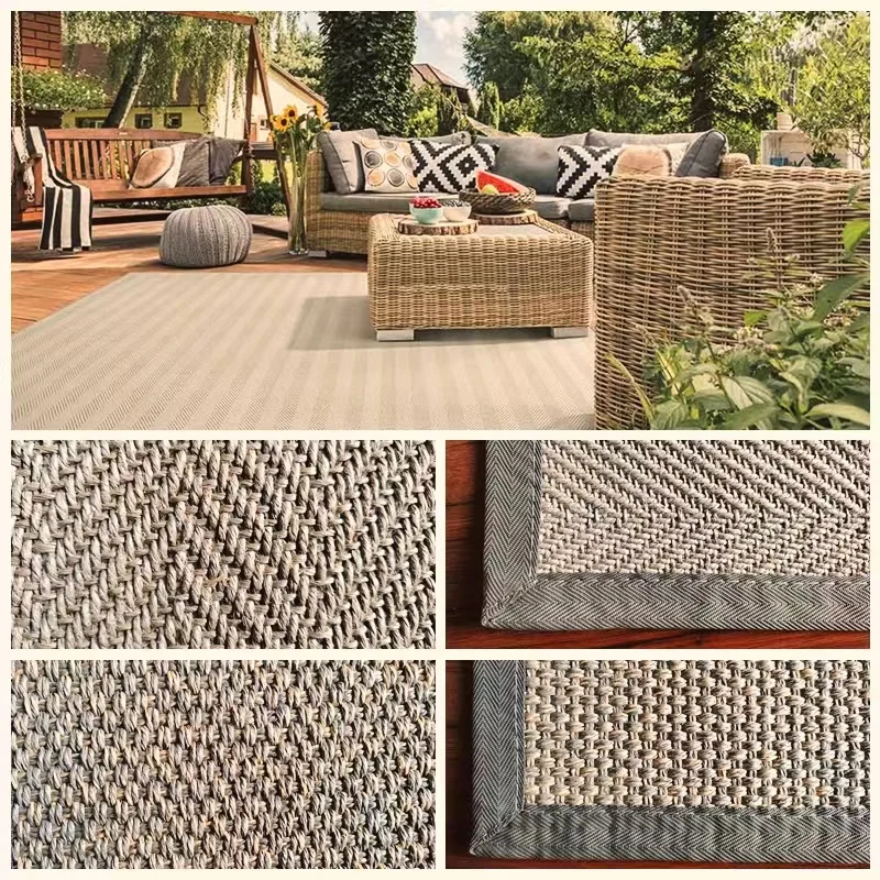 High quality polypropylene woven synthetic sisal seagrass pool table carpet outdoor carpet for swimming pools