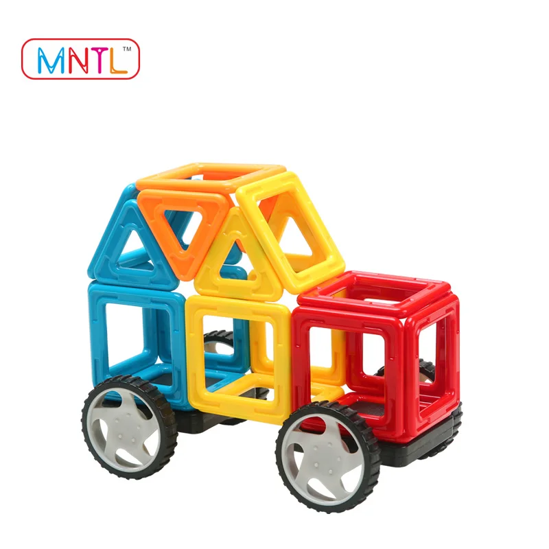 Дошкольного DIY playmags 100 шт магнитные блоки играть игрушка магнит ясно для