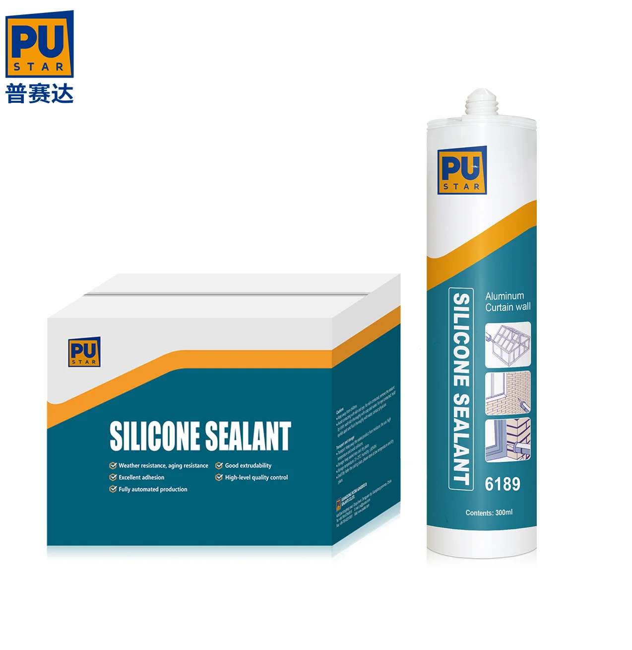 OEM GP Acid Silicone Sealant Acetic Glass Adhesive Quick Dry For Kitchen Sink