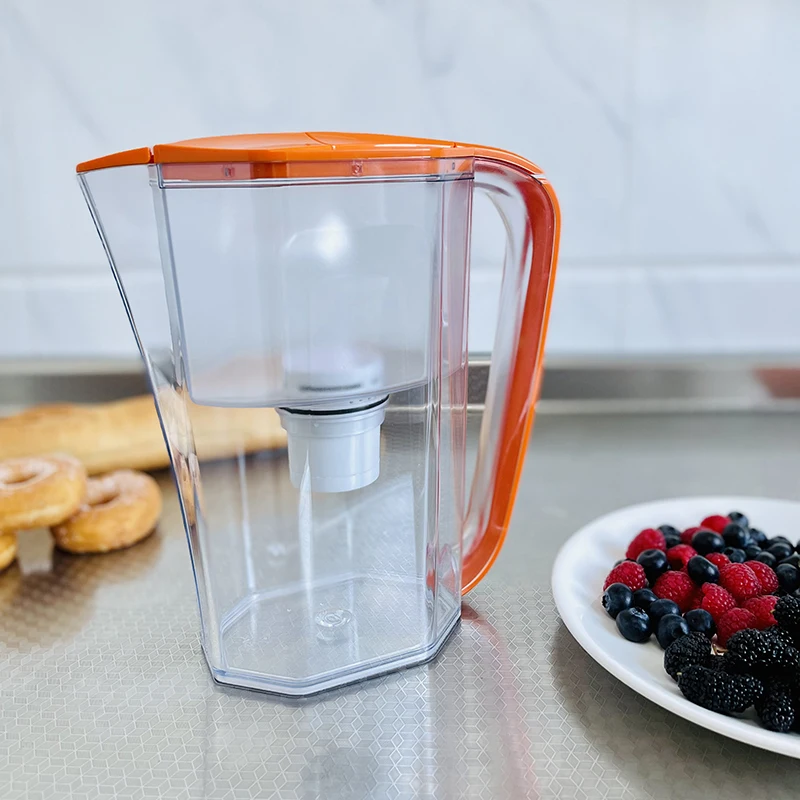 BPA free plastic water filter jug 3 L water filter jug alkaline mineral water filter bottle