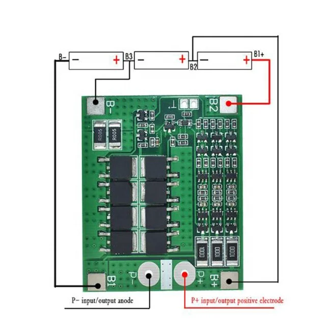 3S 25A Li-ion 18650 BMS PCM Battery Protection Board With Balance For li-ion Lipo Battery Cell Pack Module