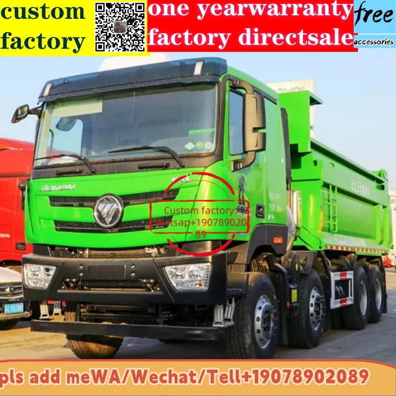 Used New FOTON 8X4 Dump Truck Cummins Engine Fast Gearbox Euro 2 Emission Standard Howo Make Manual Left Right ACC Africa