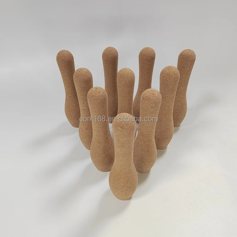 Деревянный Набор для игры в кегли оптовая продажа устойчивый мини-Пробковый боулинг